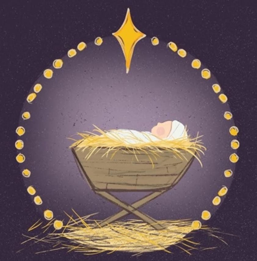 Manger Crib Cards - Pack of 10