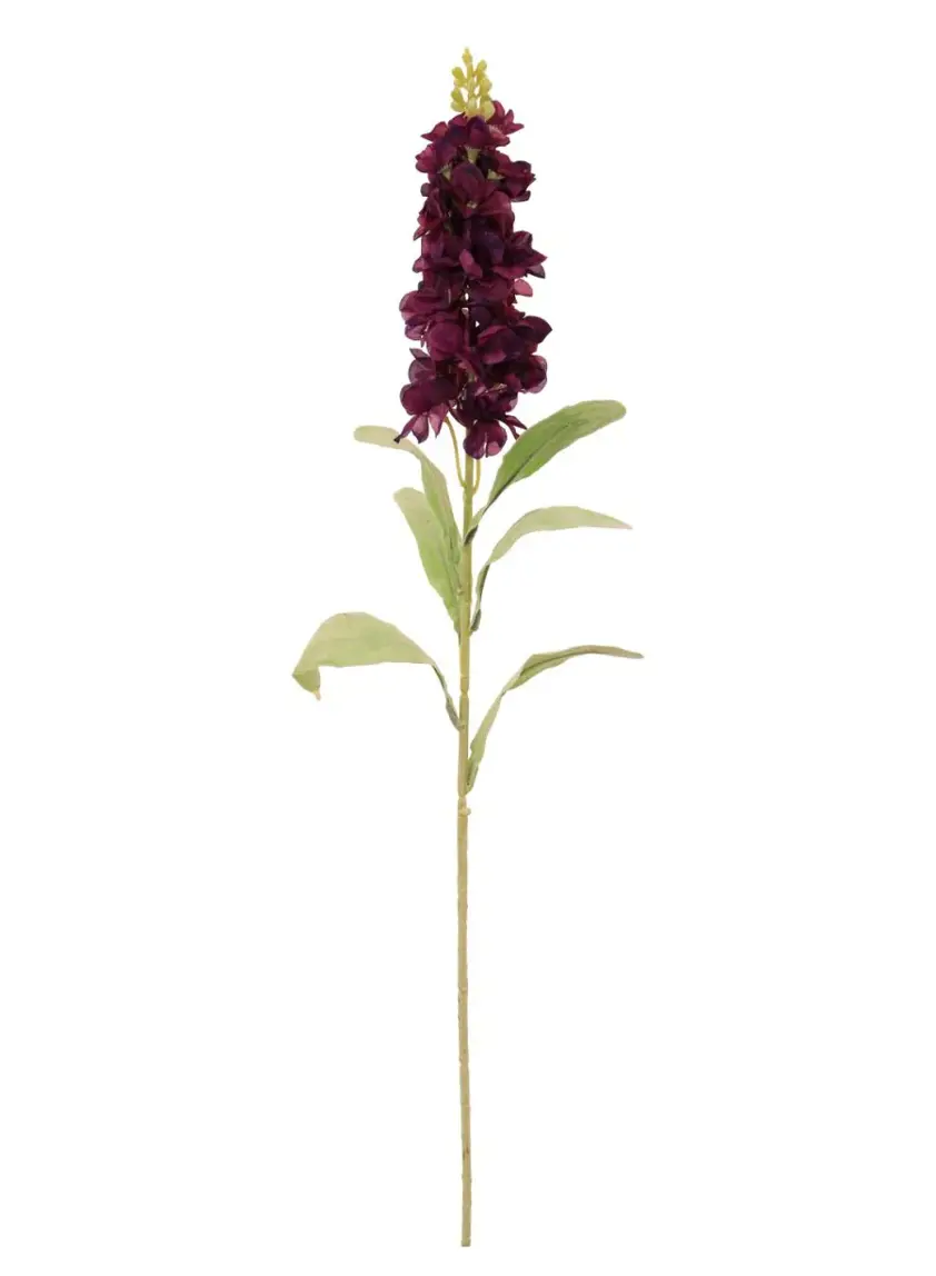 Silk Sml Stock Flower Aubergine