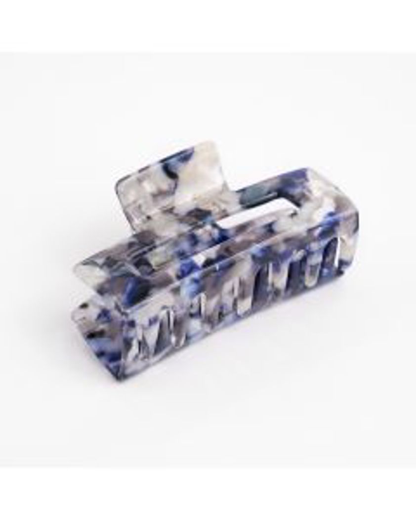 Rectangle Grey Hair Claw Clip