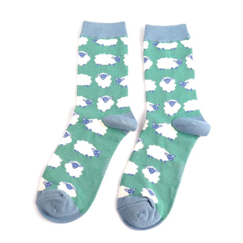 Happy Sheep Socks Pale Blue