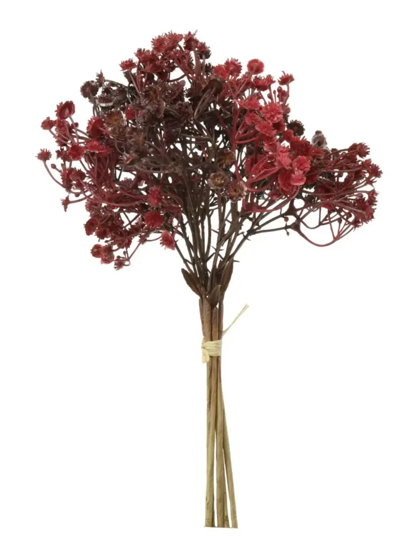 Plastic Dried Look Gyp Handtie Deep Red