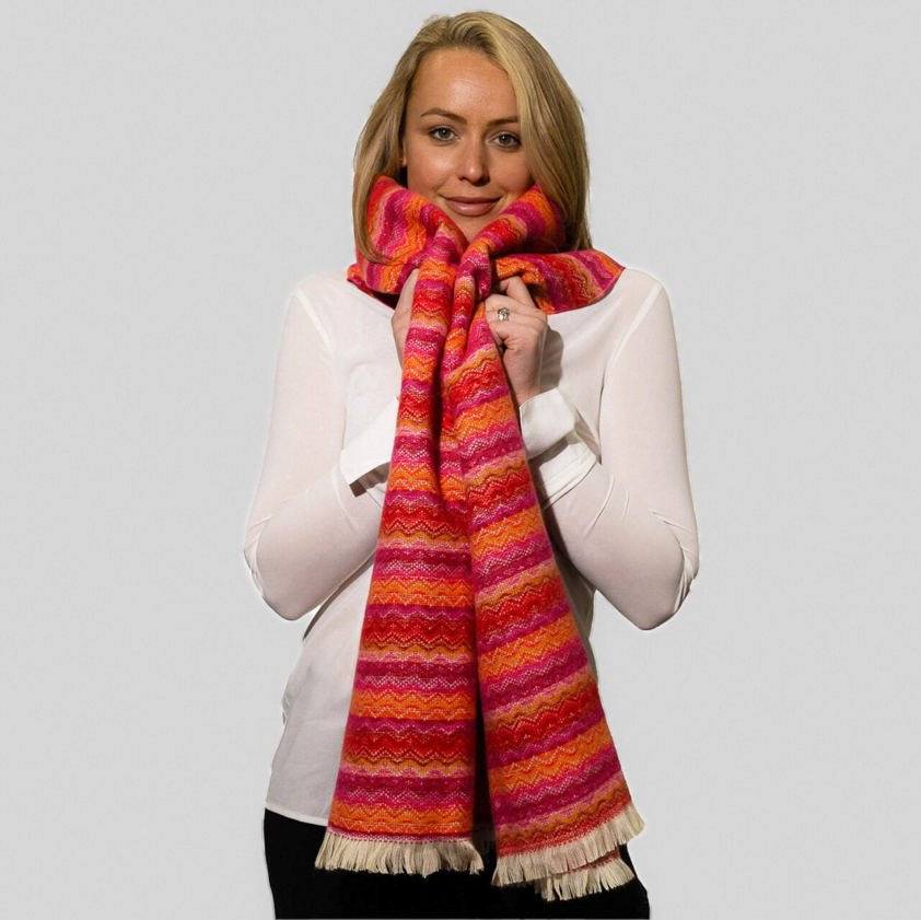 Scarf Zigzags Orange