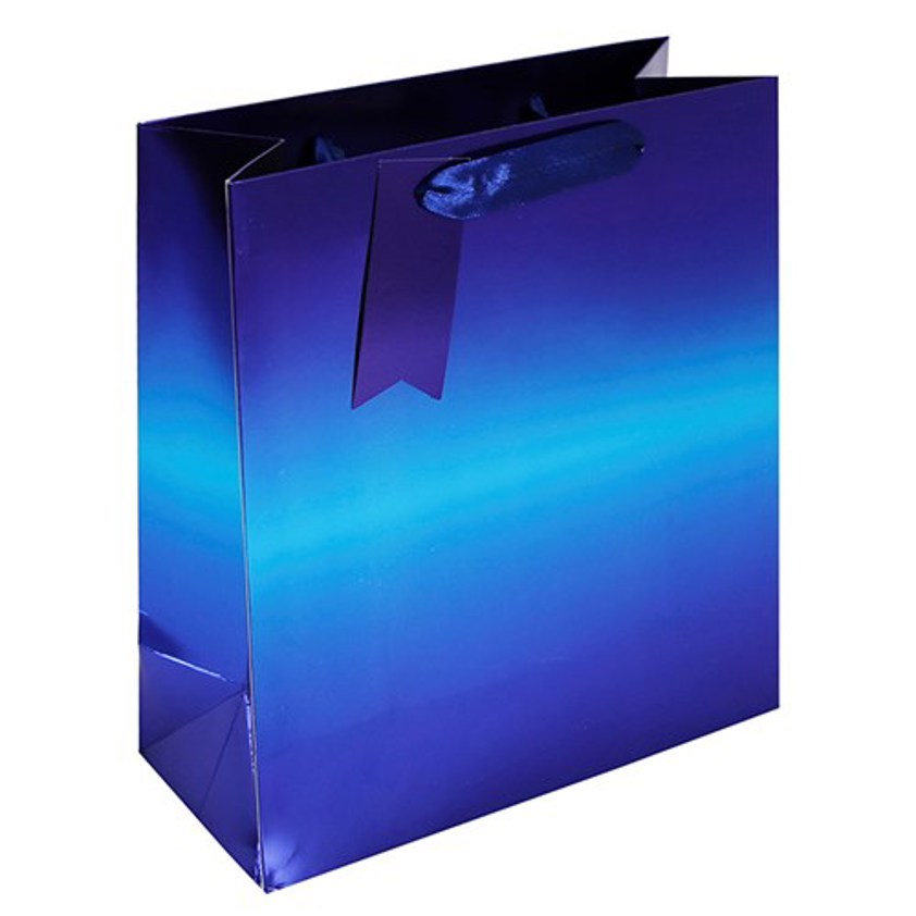 Blue Metallic Bag Medium