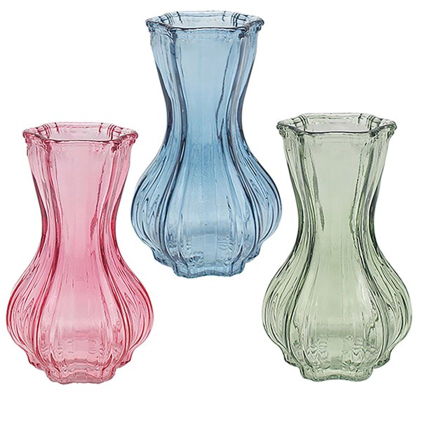Bright Glass Bud Vase Small