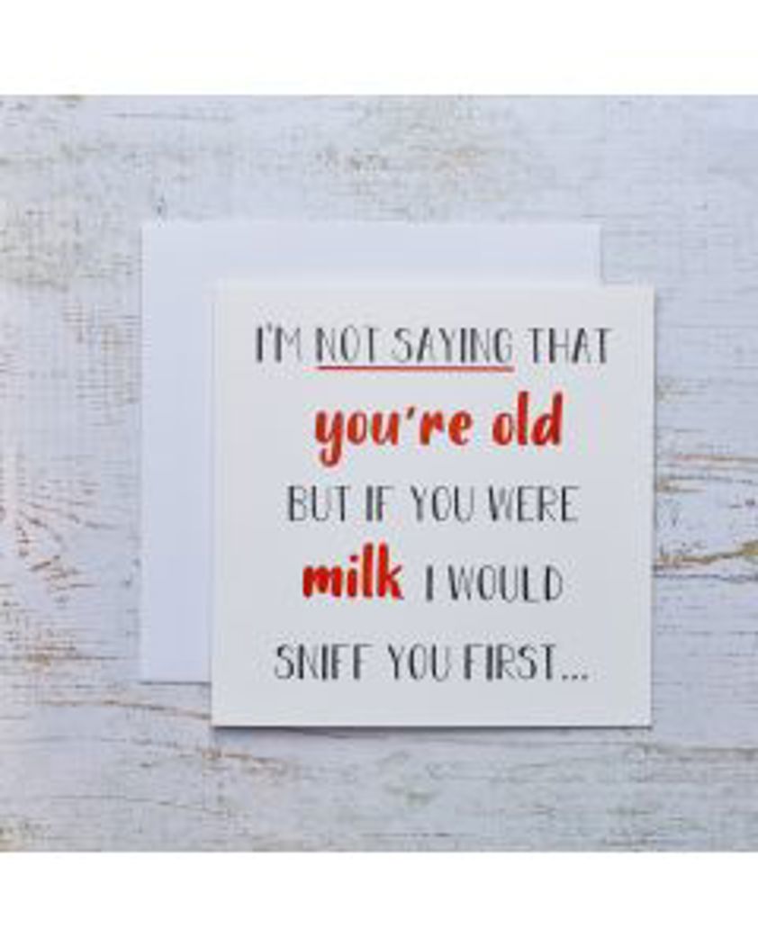 Old Milk Card