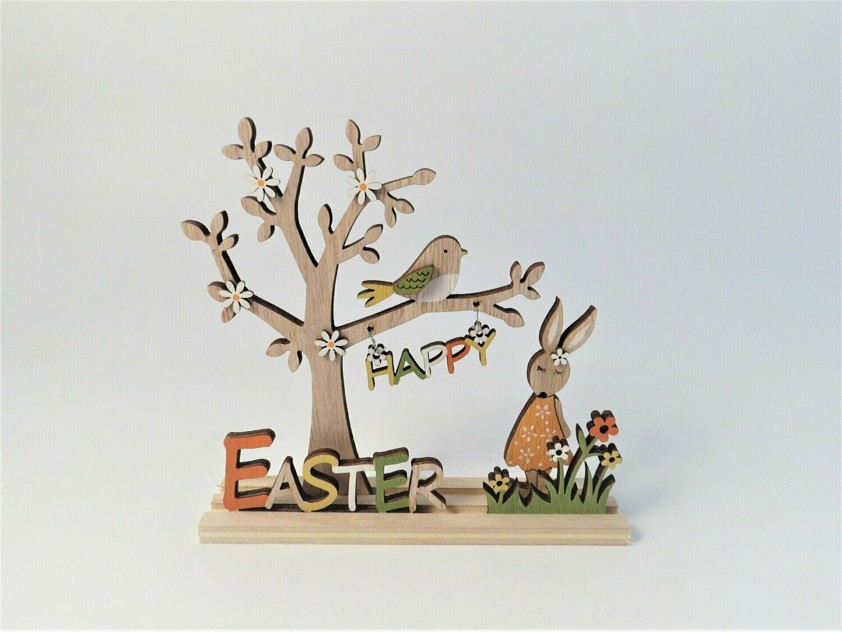 Wooden Tree Easter sign