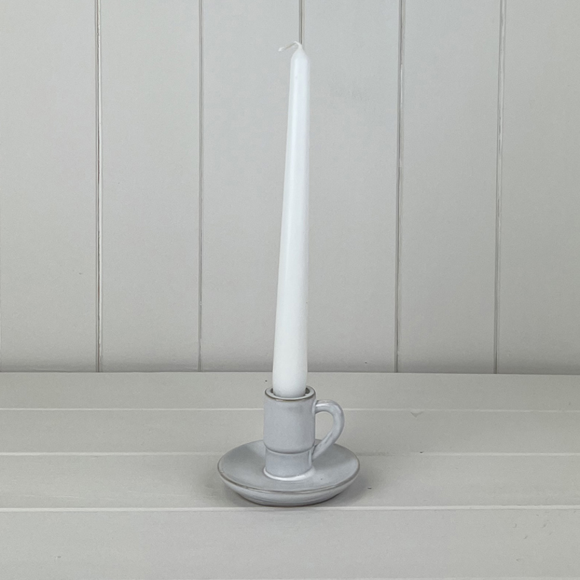 White Ceramic Candle Holder (5.8cm)