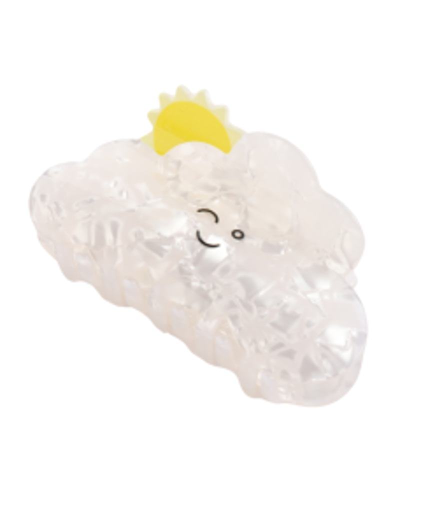 Cloud Hair Claw Clip White