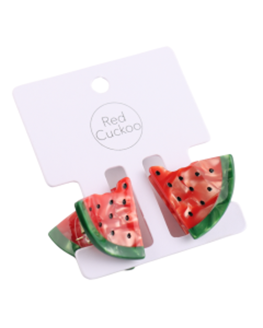 Watermelon Hair Claw Clips Twin Pack