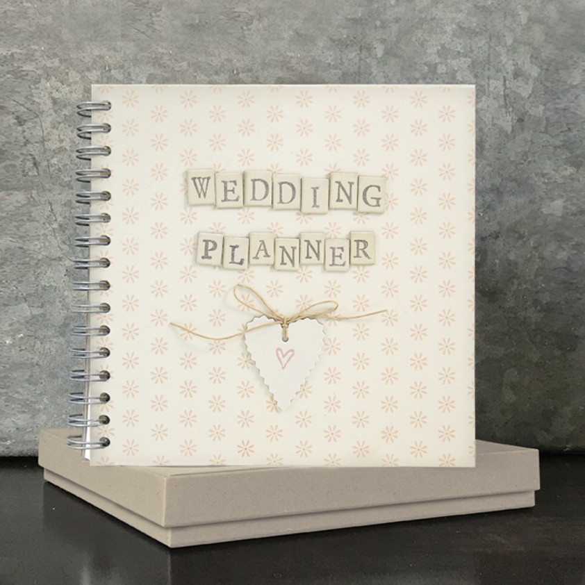 Boxed Wedding planner book with pockets