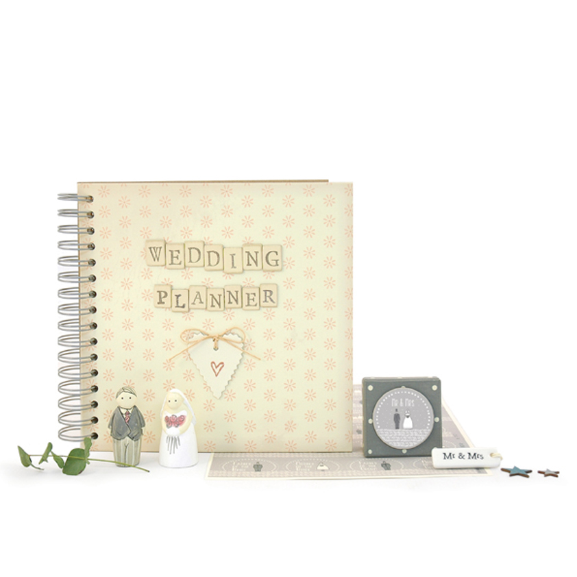 Boxed Wedding planner book with pockets