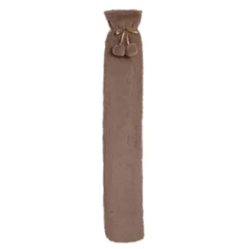 Sophia Layers Soft Faux Fur 1.7L Long Hot Water Bottle - Taupe