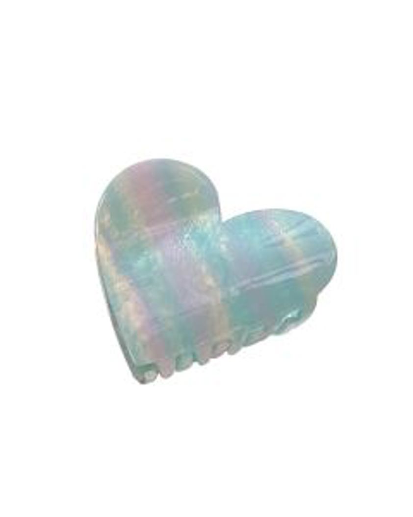 Heart Blue Hair Claw Clip