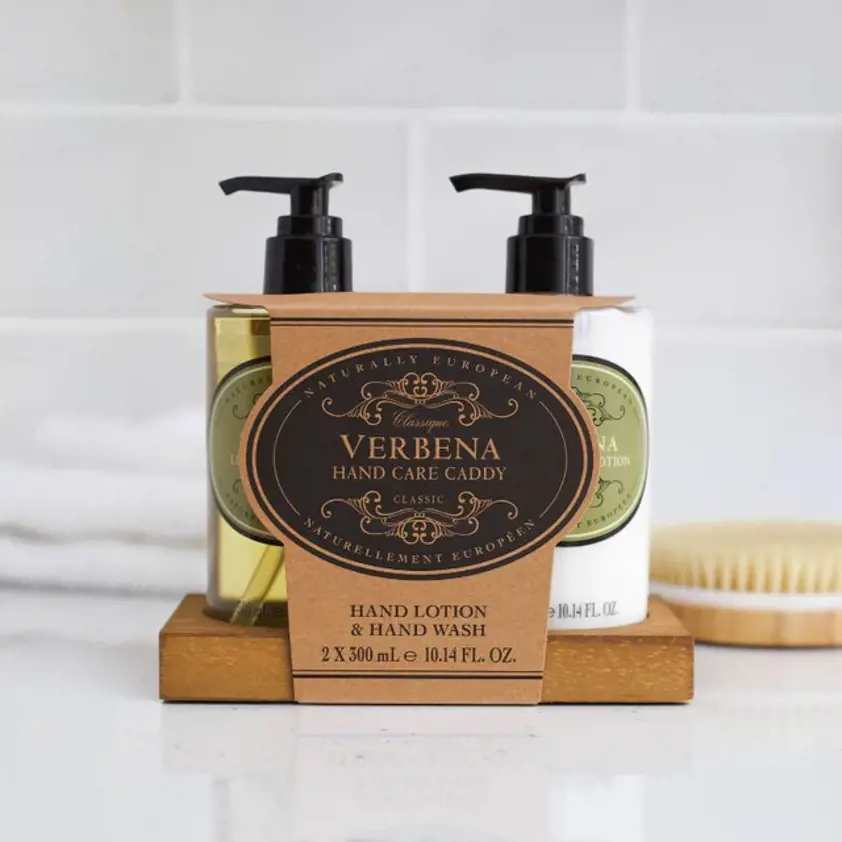 Ginger & Lime Hand Care Caddy Verbena (Hand Wash and Hand Lotion)