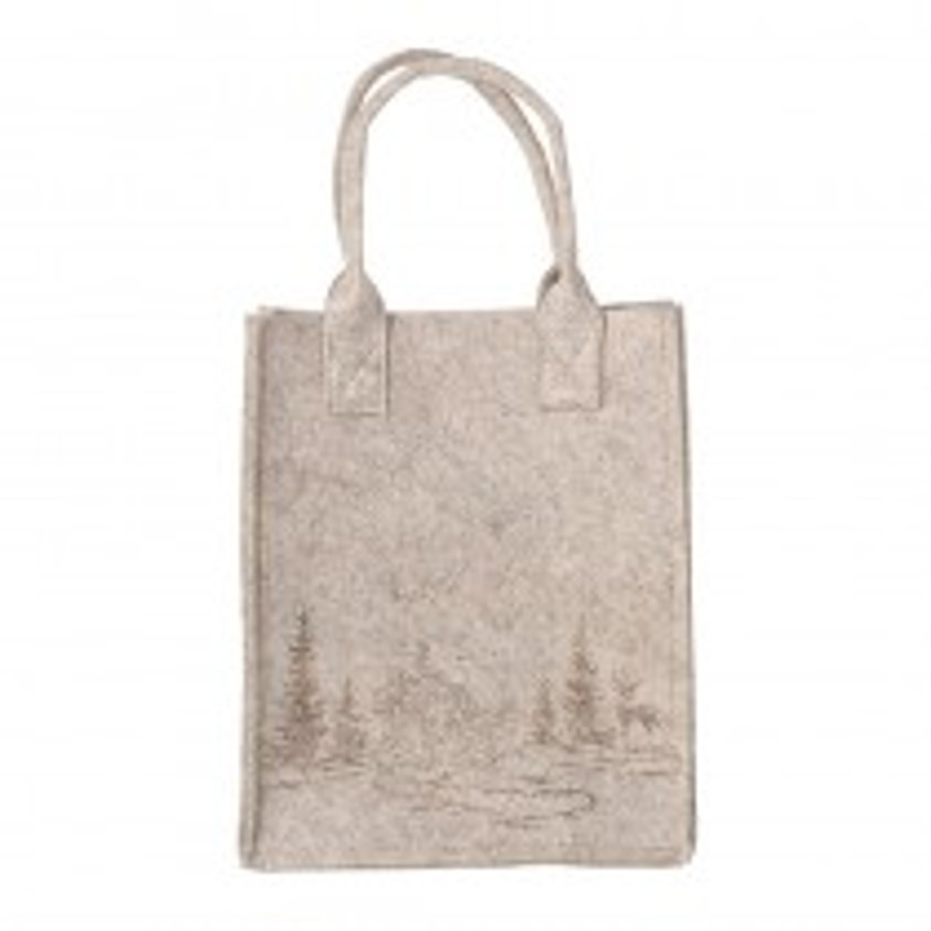 Felt Gift Bag Forest Scene
