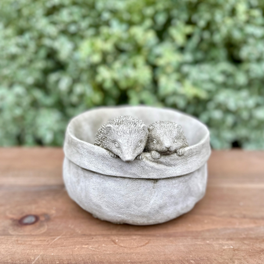 Stone Hedgehog Planter
