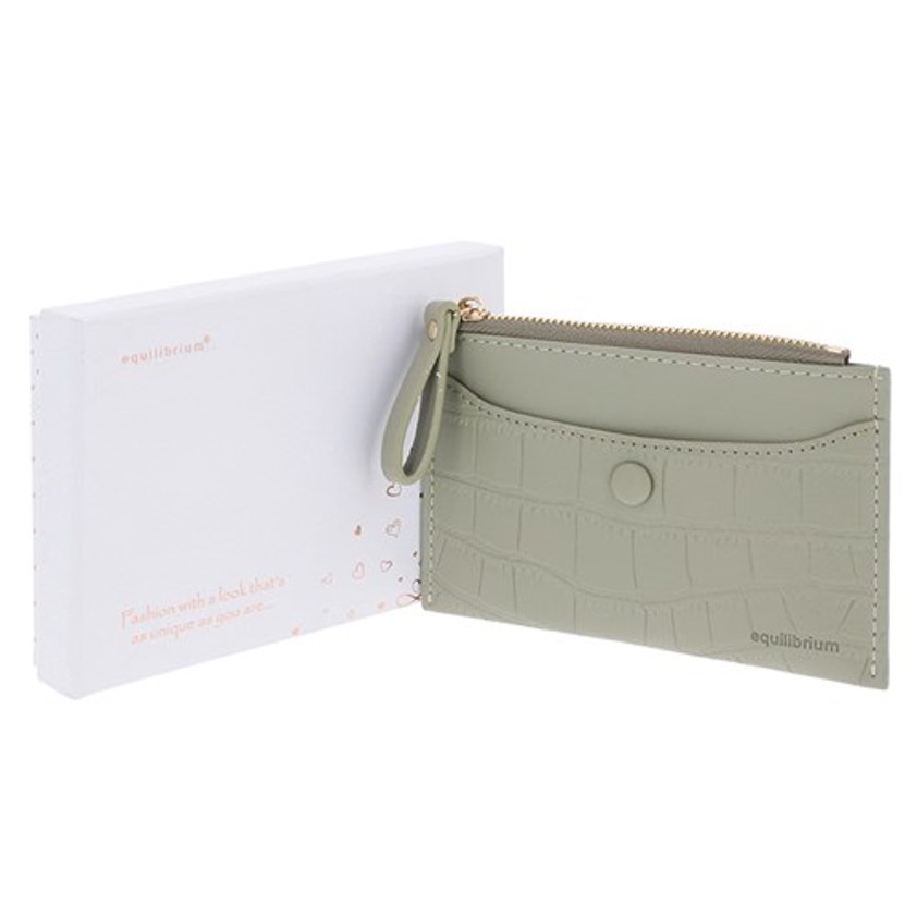 Ladies Credit Card Coin Holder Sage
