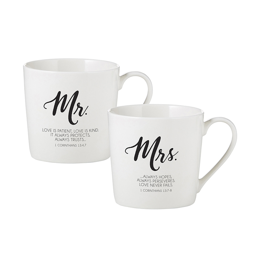 Mr & Mrs Cafe Mug Set