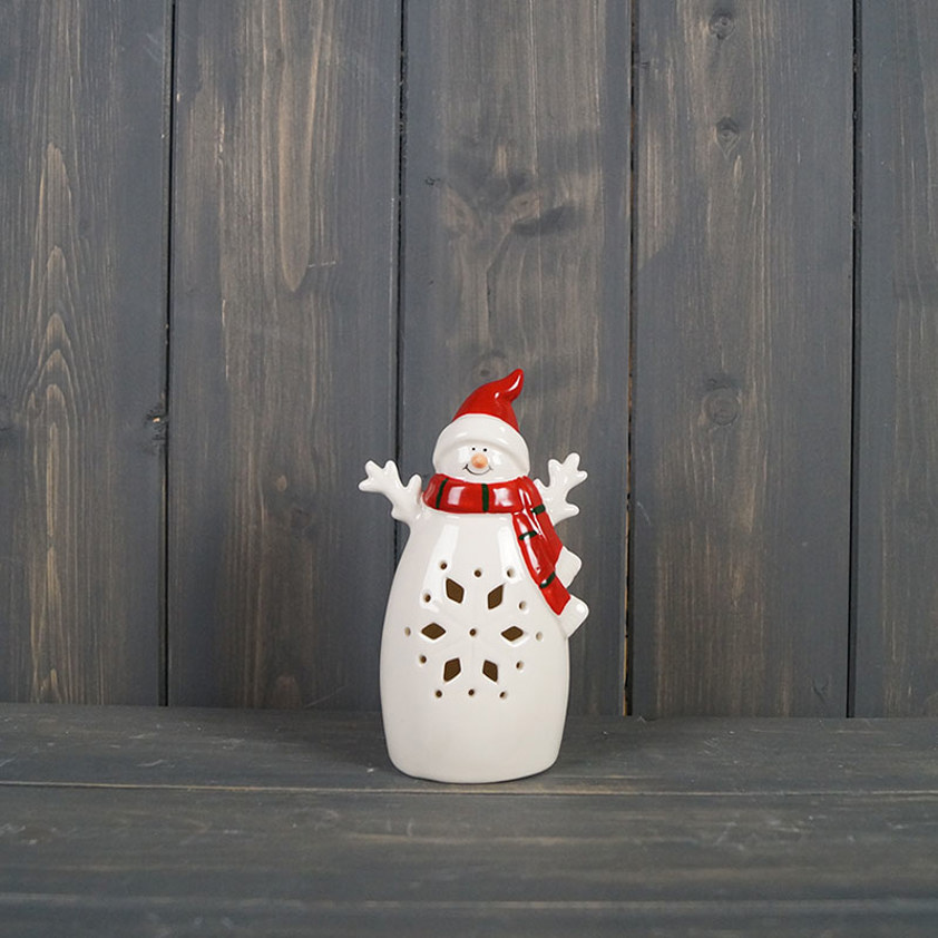 Ceramic light up snowman