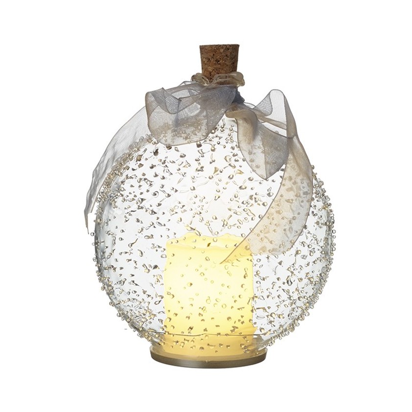 Light Up Bauble With Candle