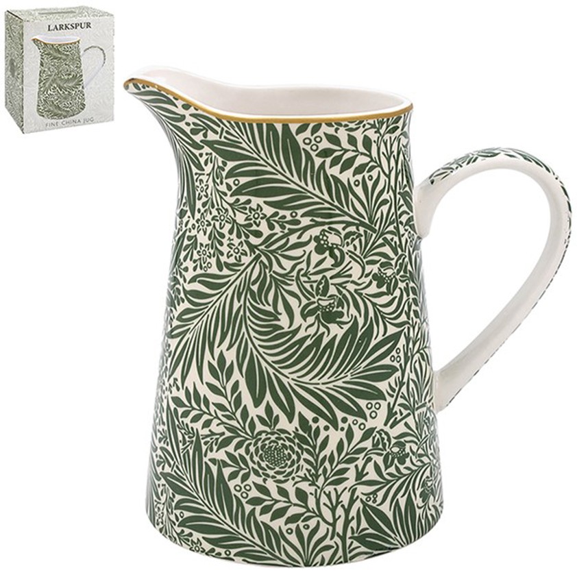 William Morris Larkspur Leaves Jug Medium