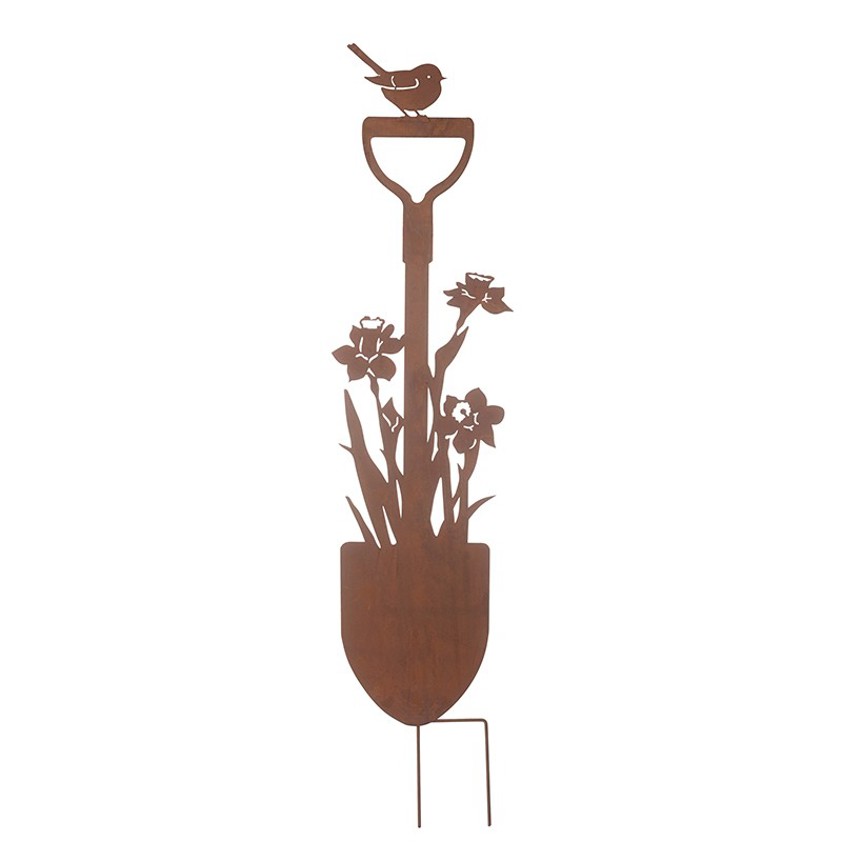 Metal Garden Spade Stake