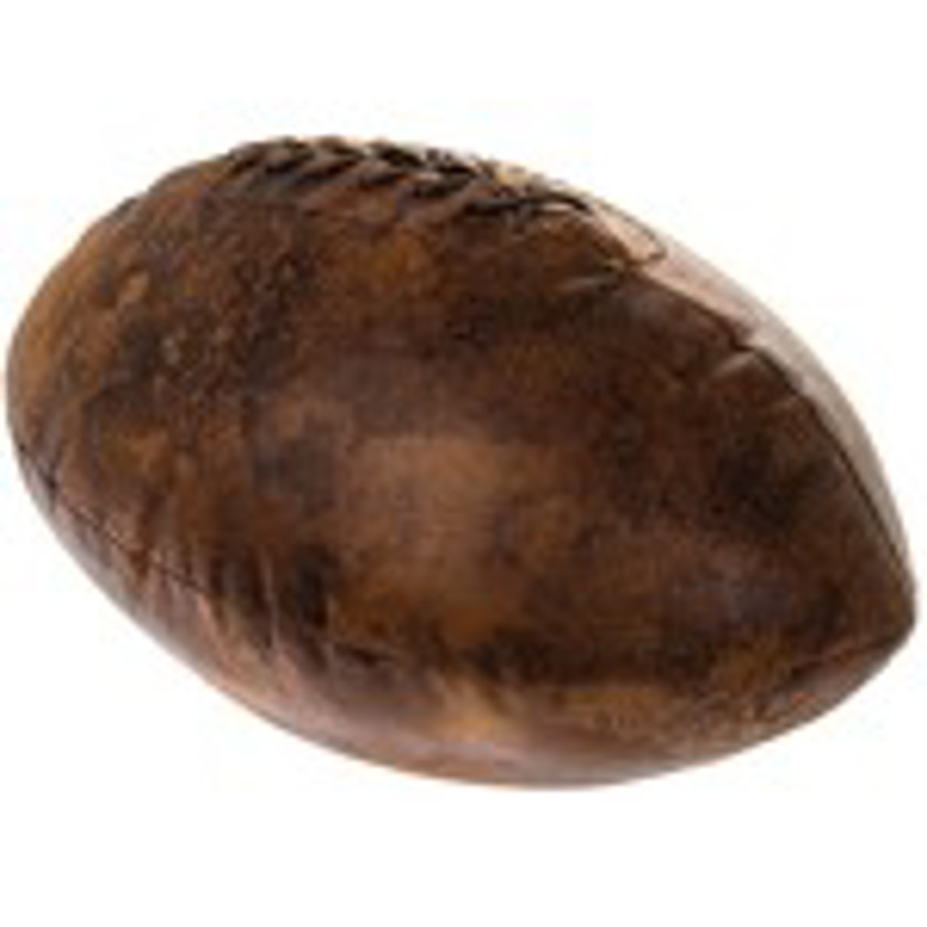 Rugby Ball Antique Brown Sport Doorstop