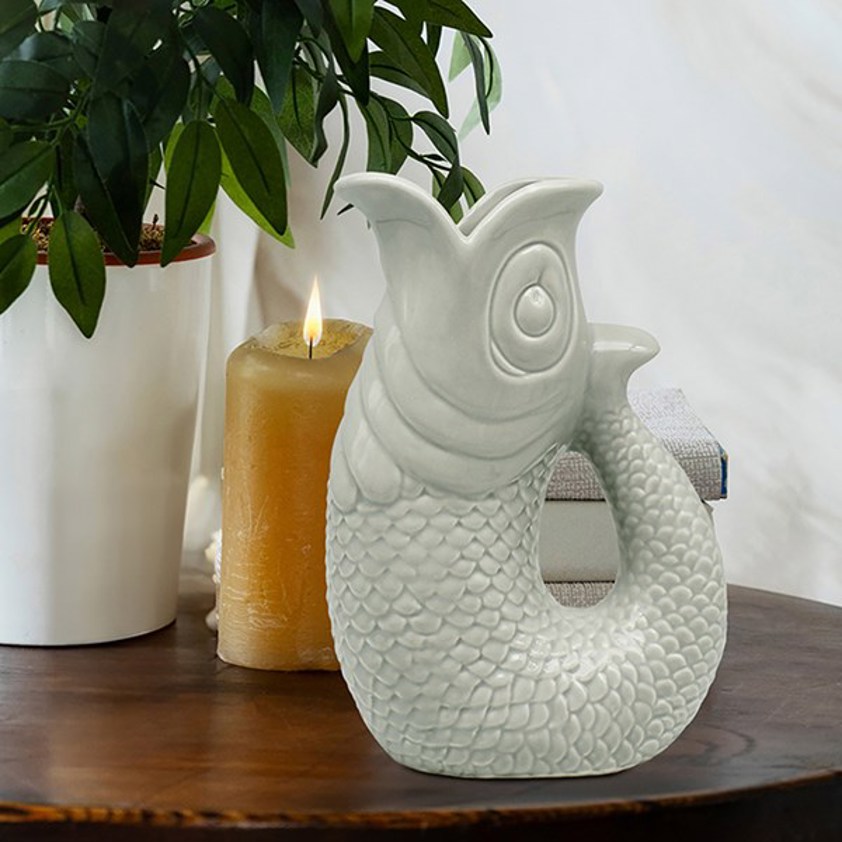 Glug Fish Vase Green Small