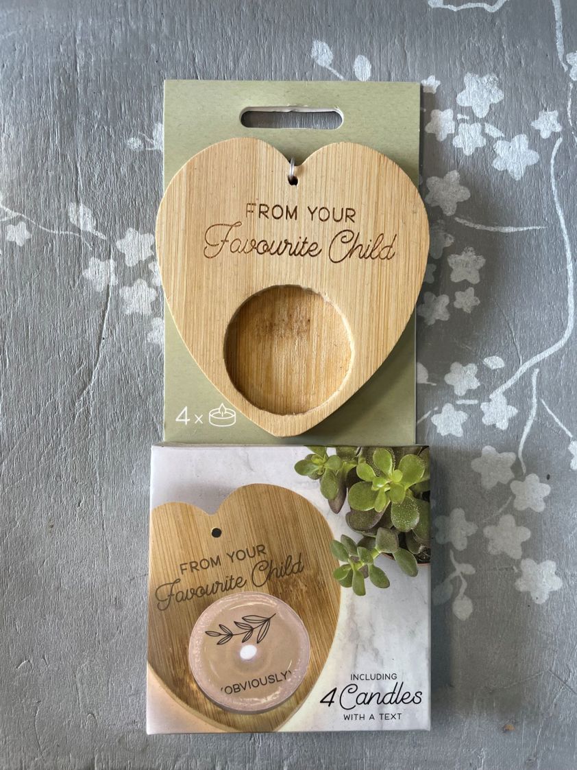 You are a star Heart Shaped Tea Light Holder with 4 Tea Lights