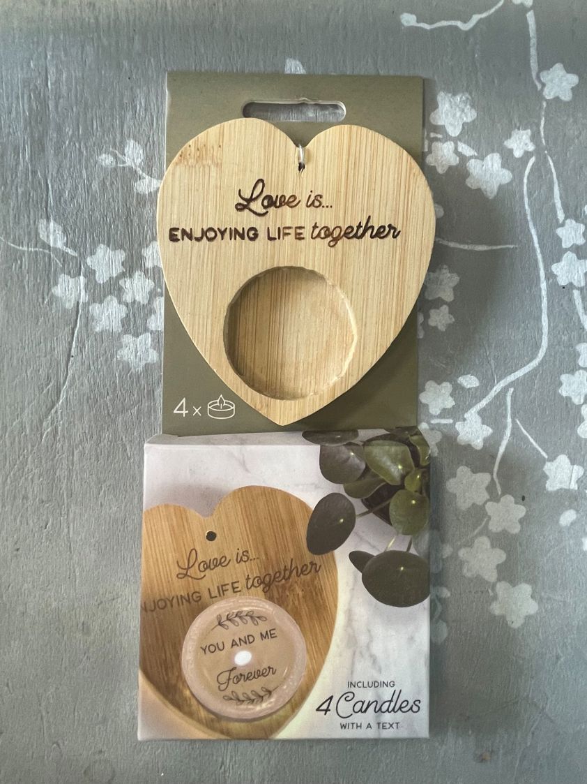 You are a star Heart Shaped Tea Light Holder with 4 Tea Lights