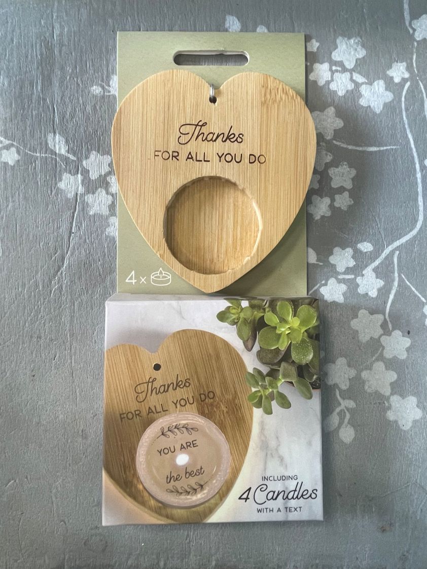 You are a star Heart Shaped Tea Light Holder with 4 Tea Lights