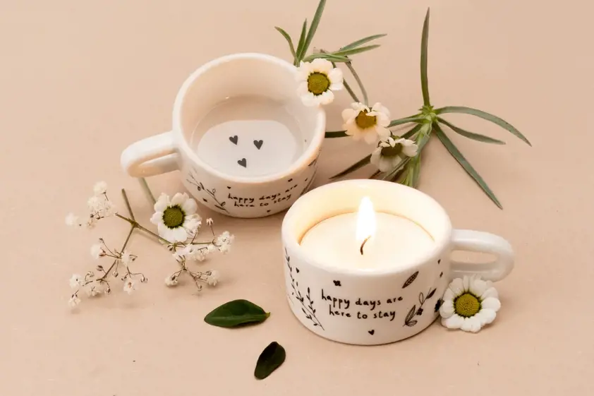 Send With Love 'Happy Days' Tealight Holder