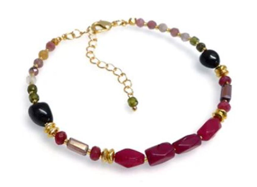 Dark Blue Gemstone Handcrafted Bracelet