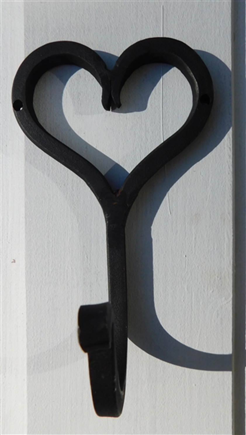 Heart Black iron Hook