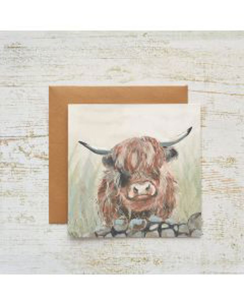 Dougal Highland Cow Card