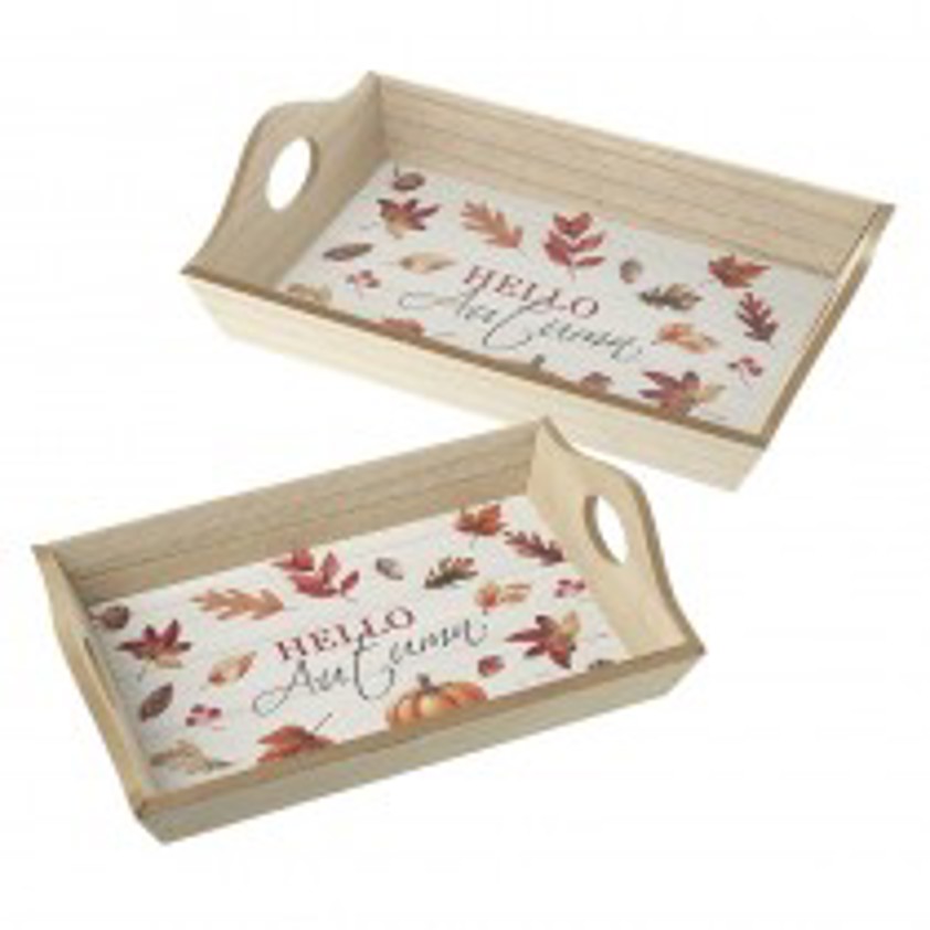 Hello Autumn Wooden Tray