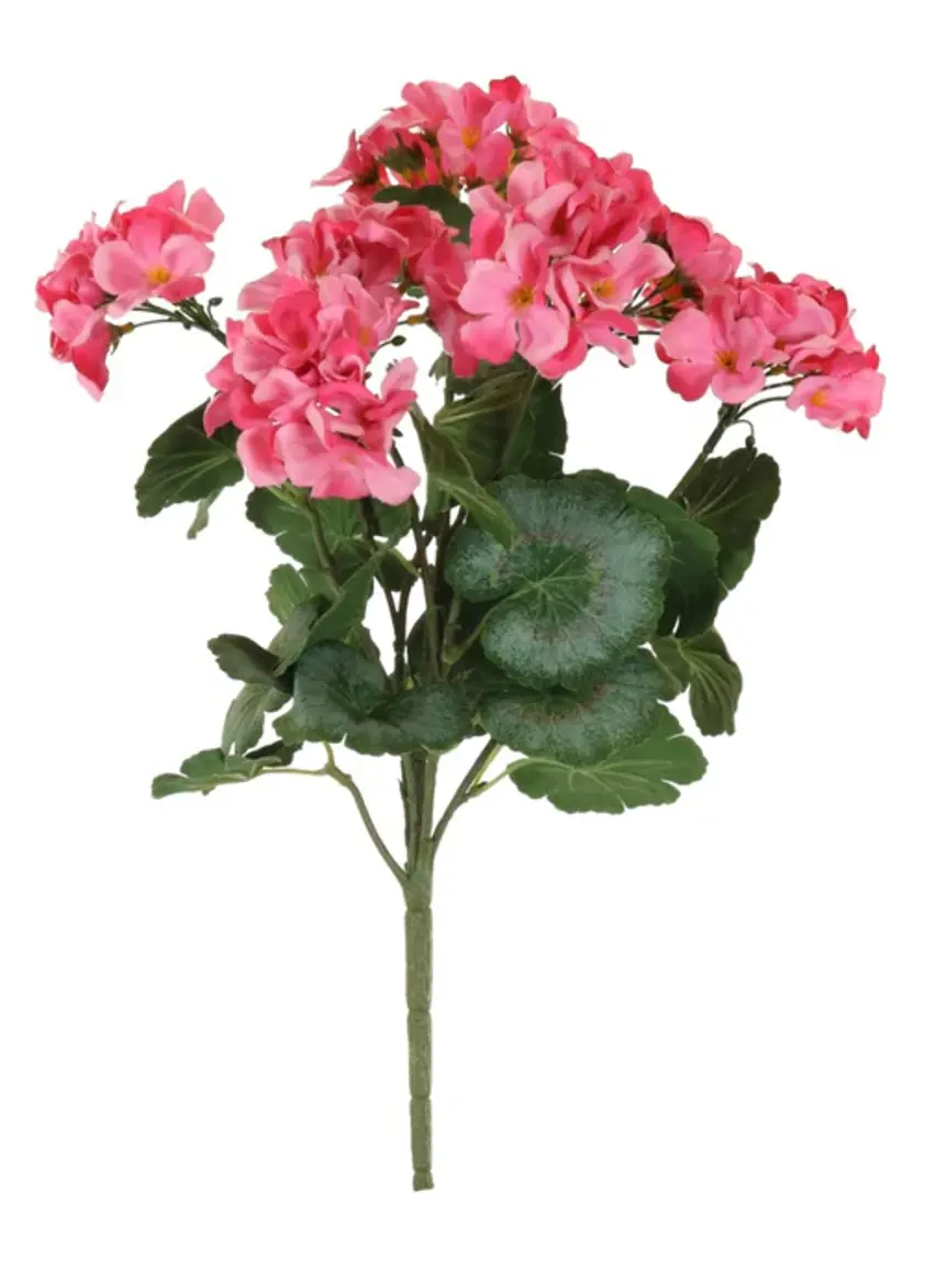 Silk Soft Geranium Bunch Pink