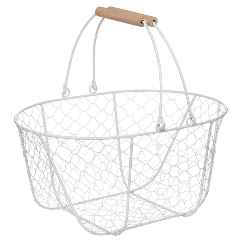 Metal Basket White