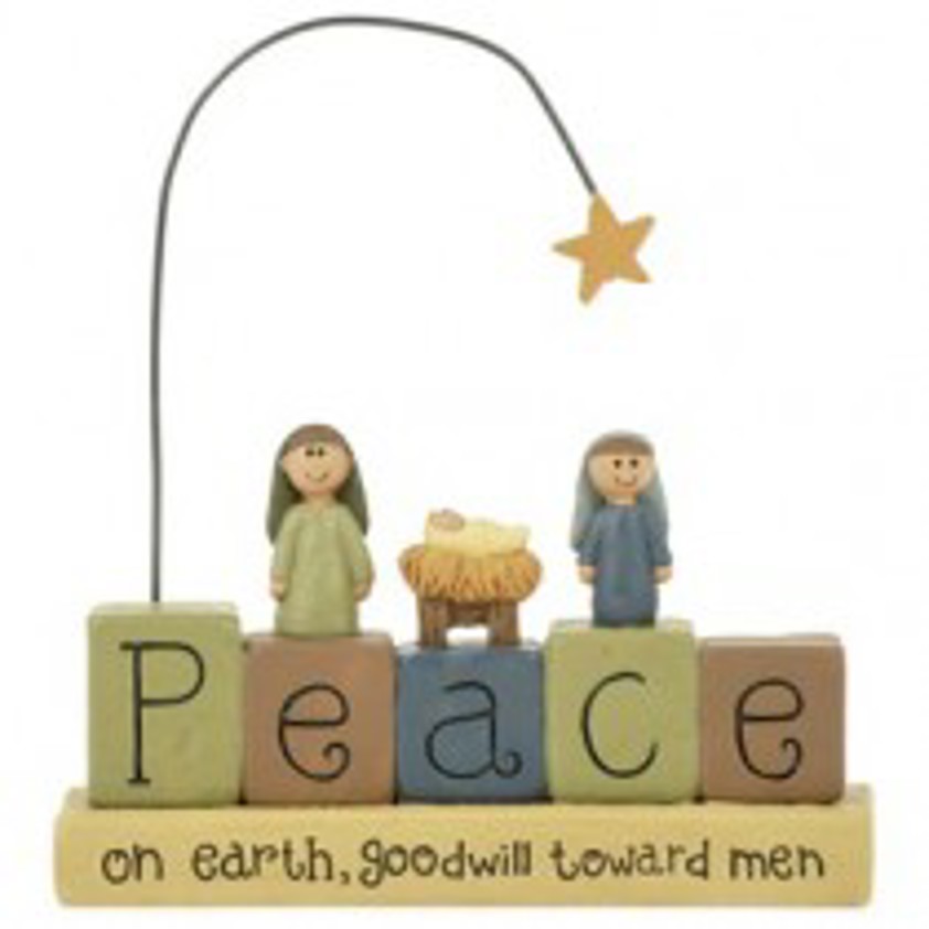 Nativity Peace On Earth Sign