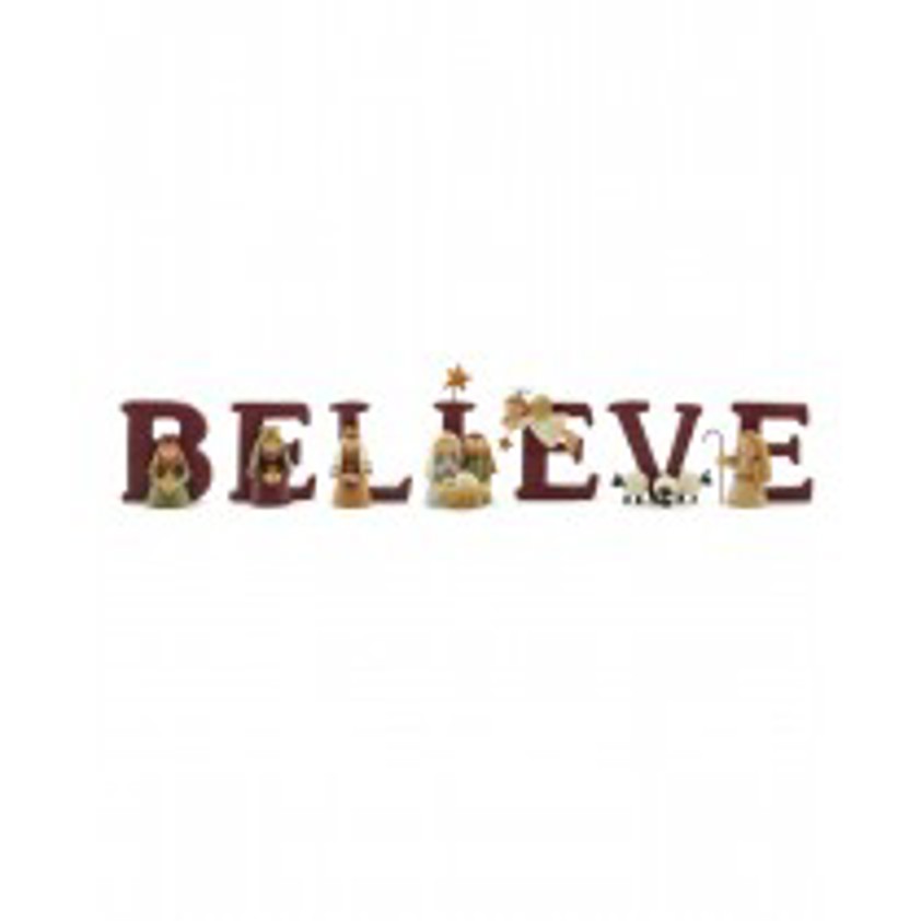 Believe Set Of Letters/Figures