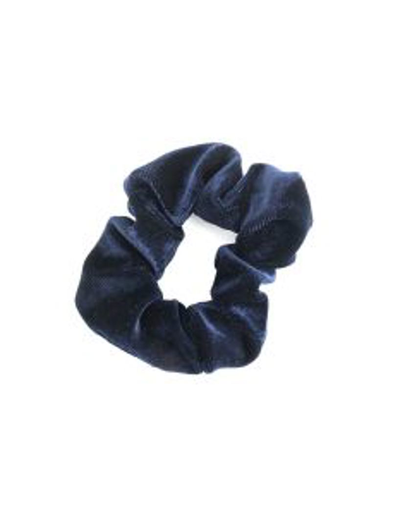 Velvet Scrunchie Navy