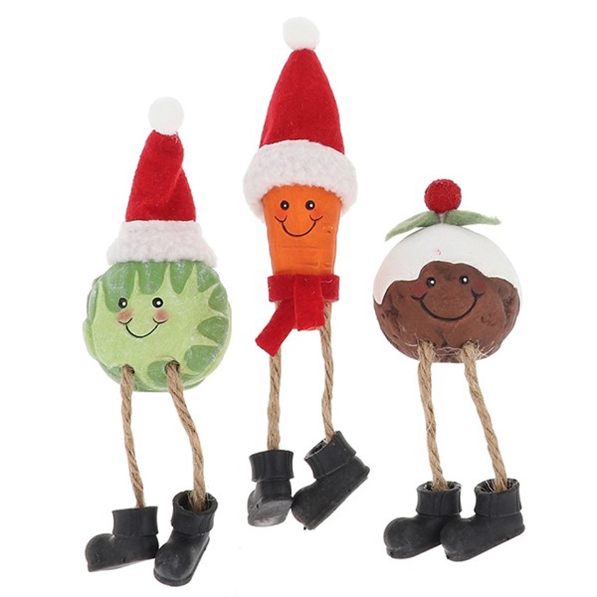 Carrot Festive Foodie Decoration Dangly Leg Small