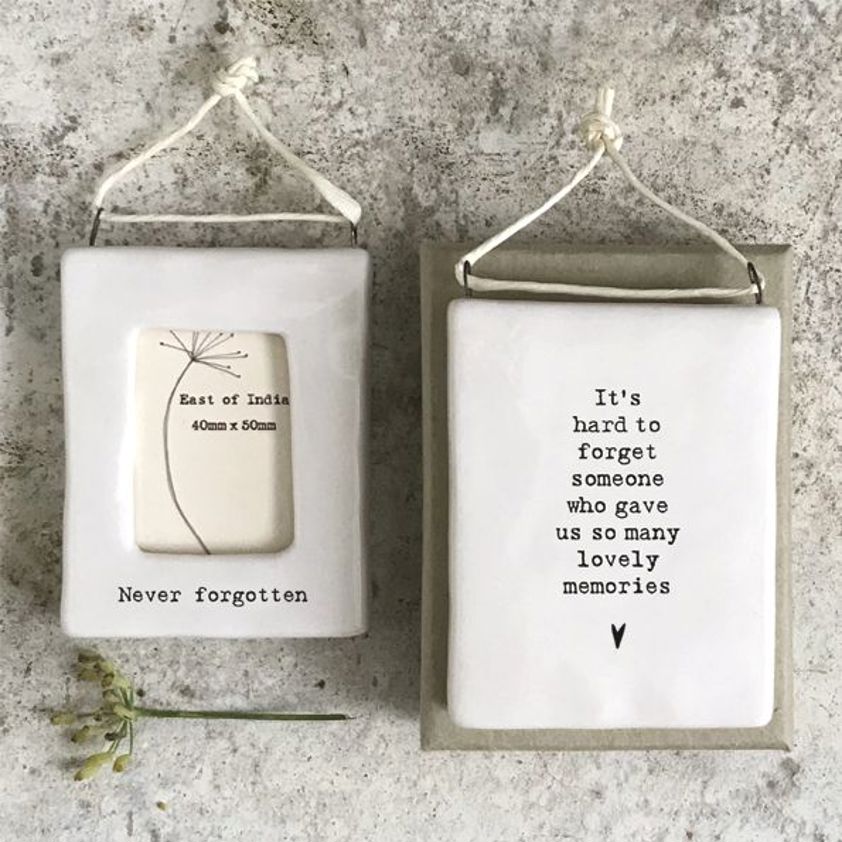 Mini Hanging Frame- Never Forgotten