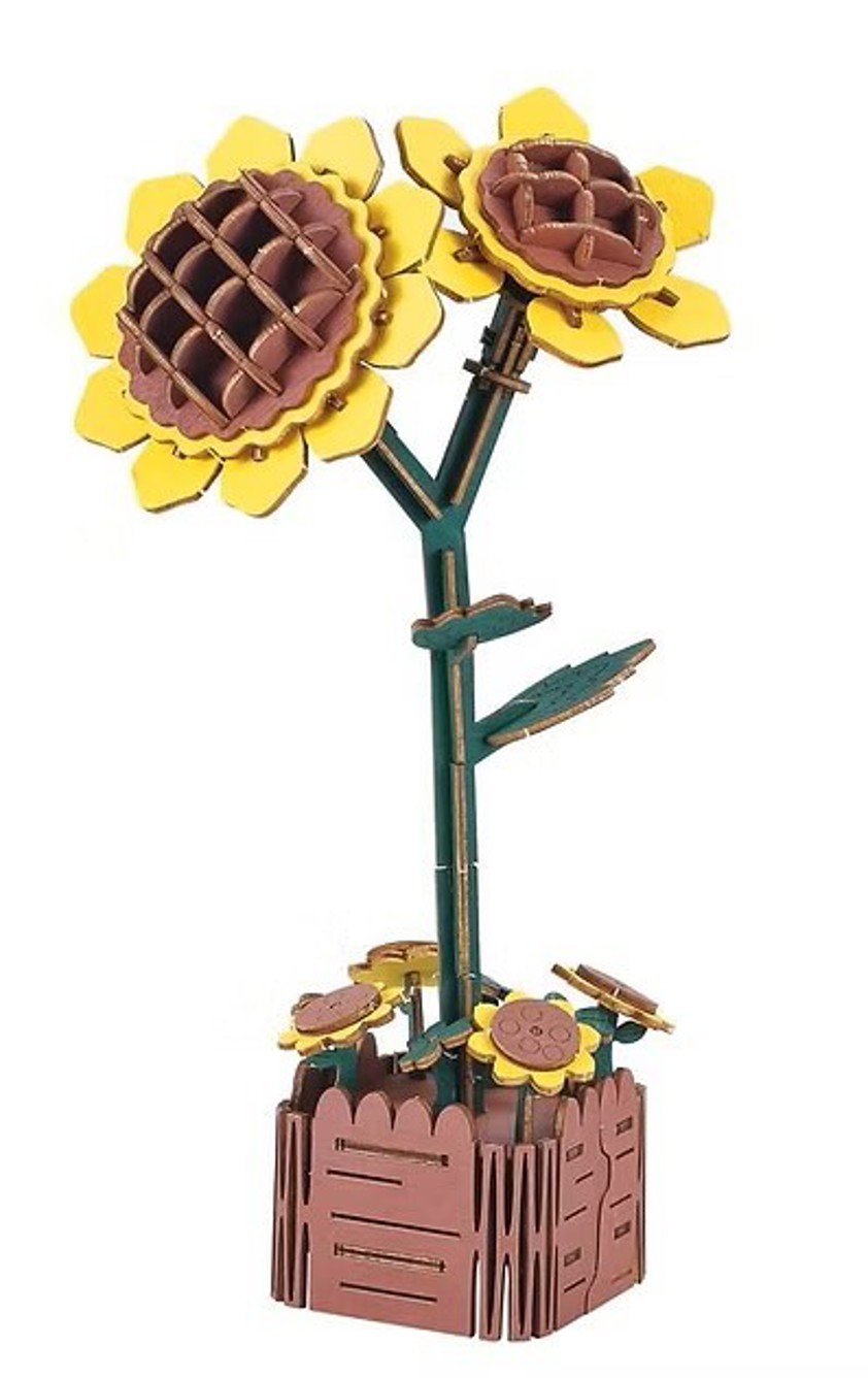 Sunflower 3D Wooden Puzzle Flower