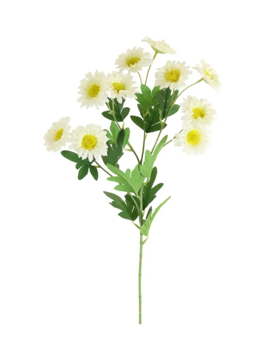 Silk Gerbera Daisy Spray Cream