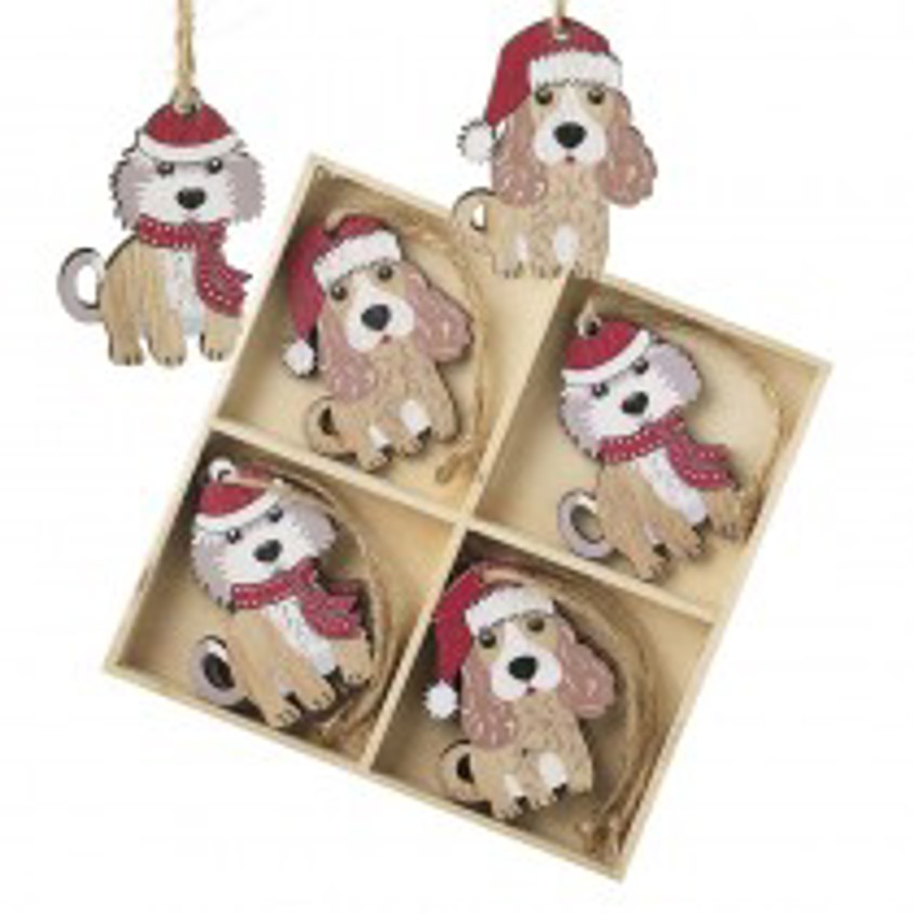 Wooden Dogs Hanger Set