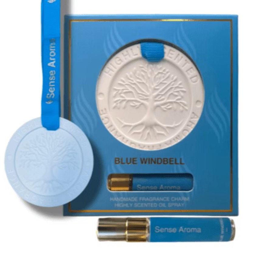 Blue Windbell Ceramic Scent Carrier
