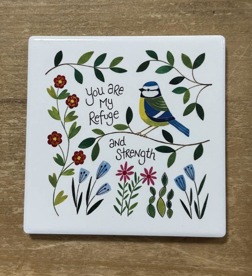 You are my Refuge Hannah Dunnett Bird Coasters