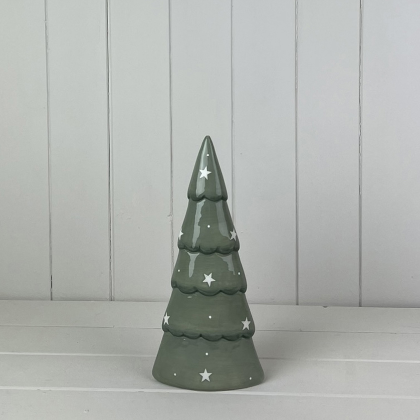 Light Green Ceramic Tree Decoration (19.7cm)