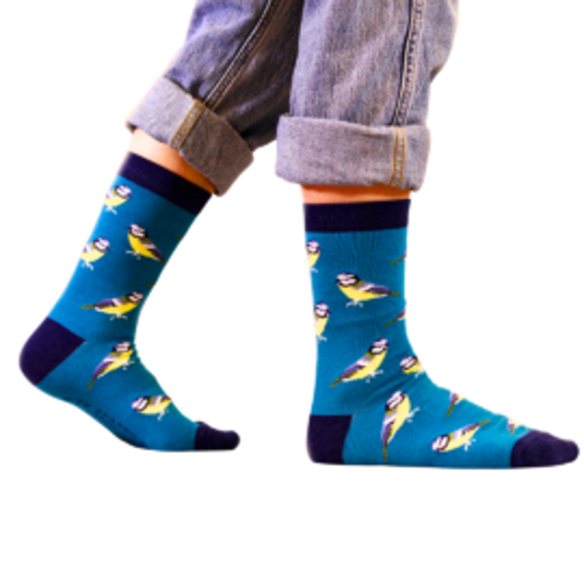 Bluetits Socks Teal